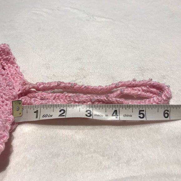 2 for $35 Handmade Crochet Mesh Stitch Crop Top (One of a kind) - Picture 7 of 10